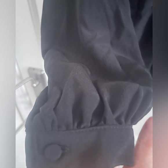 Madewell silk v neck peplum top size small - Picture 5 of 11